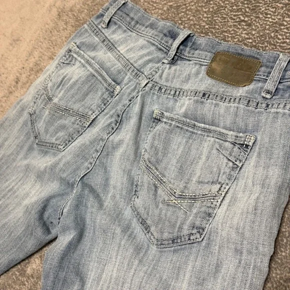 BKE Mens Nolan Straight Leg Light Wash Denim Jeans Size 33S - Picture 4 of 8